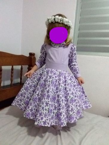 Vestido de Daminha ou Florista - 4-6 Anos - Impecável!
