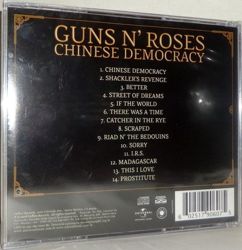 CD Guns N' Roses - Chinese Democracy
