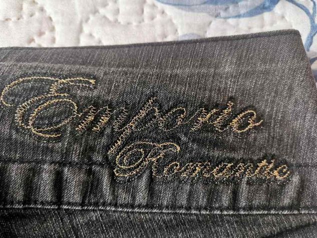 Bermuda Jeans Feminino Preto