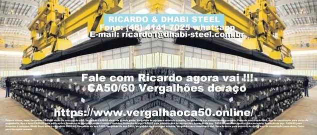 Invista em Vergalhao Ca50 Importado Junto a Dhabi Steel Br