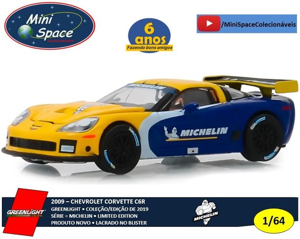 Greenlight 2009 Chevrolet Corvette C6r Logo Michelin 1/64