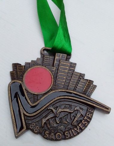 Medalha Corrida Internacional de São Silvestre 88 Esporte Atletismo