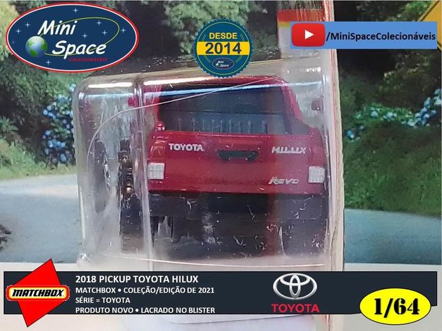 Matchbox 2018 Pickup Toyota Hilux 1/64