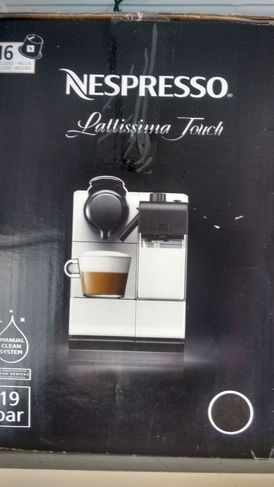 Cafeteira Nespresso Latissima Touch Preta 220v Nova