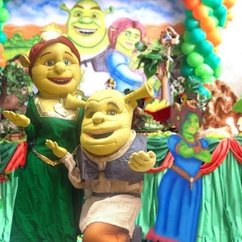 Shrek e Fiona Cover Personagens Vivos
