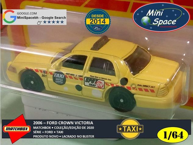 Matchbox 2006 Ford Crown Victoria Taxi 1/64