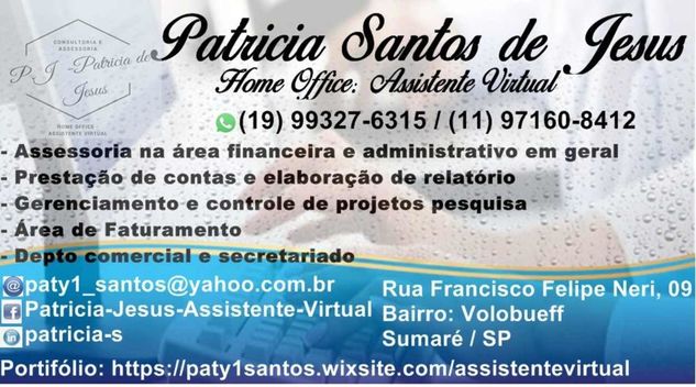 Home Office Assistente Virtual Area Administrativa