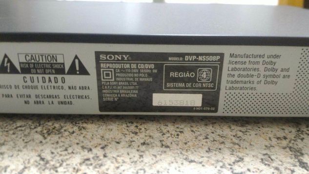 Dvd/cd Player Sony Dvp Ns508p
