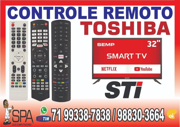 Controle Remoto TV Smart Toshiba em Salvador BA