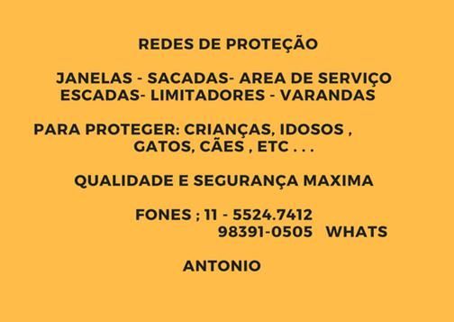 Redes de Proteção no Campo Belo, Rua Dr. Jesuino Maciel ,