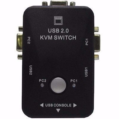 Chaveador Switch Kvm 2 Portas Vga + 2 Usb Monitor Mouse Etc