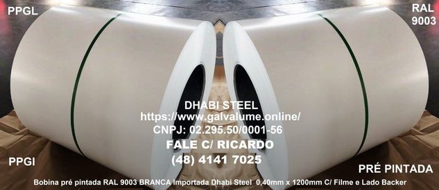 Maior Distribuidor de Galvalume no Digital Dhabi Steel