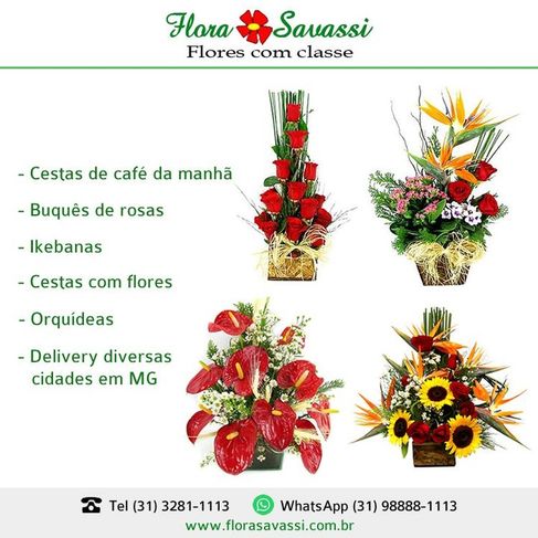 Floricultura Belo Horizonte MG Flores Buquês Cestas de Café e Coroas