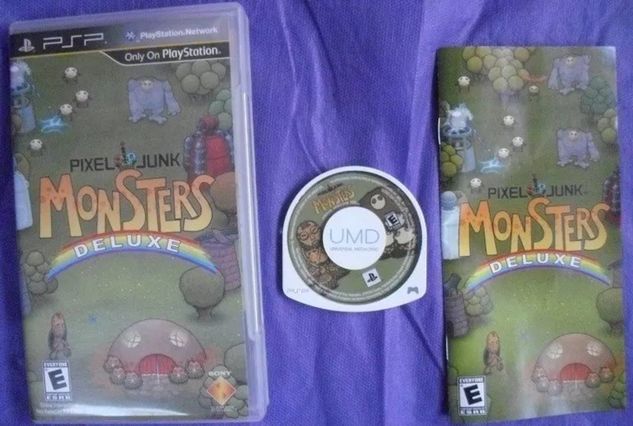 Pixeljunk Monsters Deluxe Sony Psp Umd Game c/ Manual Caixa