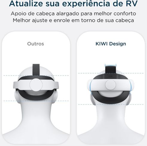 Kiwi Design para Oculus Quest 2 Elite Cinta com Cabeça Ajustável
