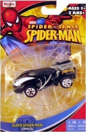 Black Spider Man Spm476 Veículo Marvel Miniatura Spider Sense / Mbq