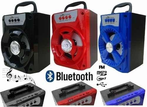 Caixa de Som Bluetooth Portátil Rádio Fm Usb Micro Sd 8w