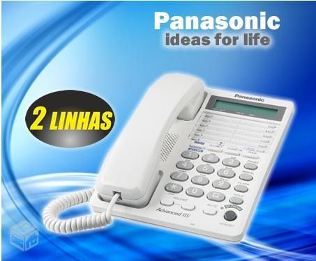 Telefone para 2 Linhas Panasonic Conferencia e Retenção de Chamadas