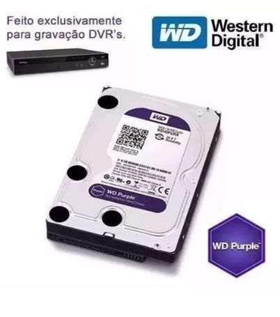 Hd 4tb Purple 4 Tera Western Intelbras Wd Cftv Dvr Wd40purz