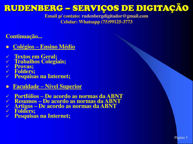 Rudenberg - Serviços de Digitação
