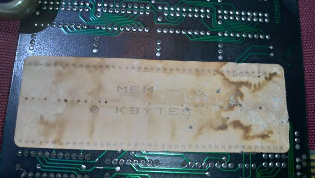Placa de Memória Microtec Mem6 / Maf 1062 Ano 1988