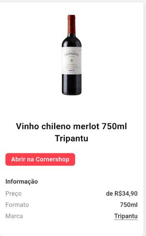 Vinho Chileno Merlot Promoção