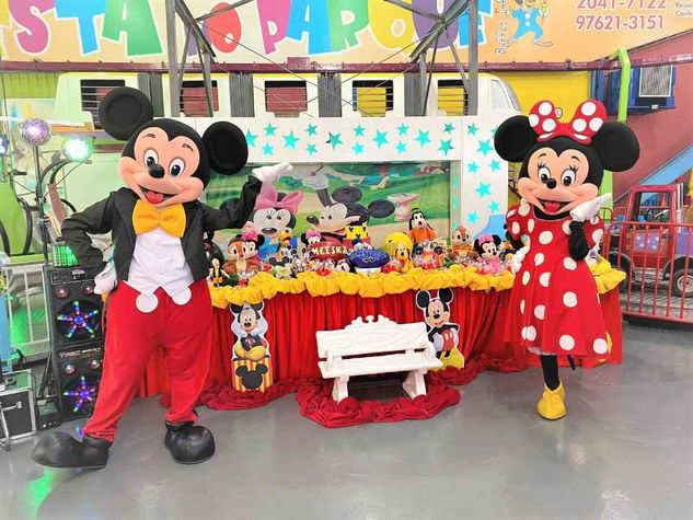 Personagens Mickey e Minnie Cover Festa Infantil