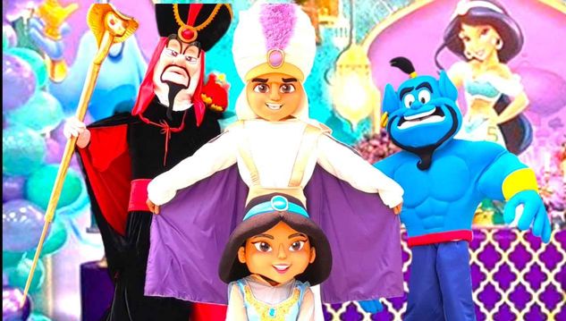 Jasmine Aladin Personagens Vivos Princesas