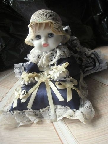 Porcelain Doll Boneca Porcelana 36,5 Cm