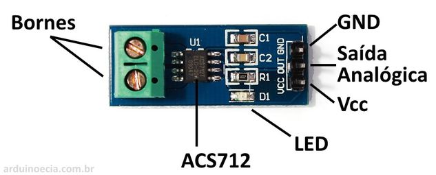 Sensor de Corrente 30a Arduino