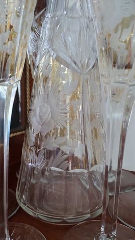 Elegante Conjunto Taças de Cristal para Champanhe