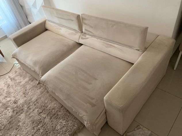 Sofa Retrátil sem Rasgos e Catraca
