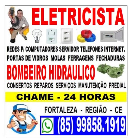 Eletricista Domiciliar 24 Horas (85) 99858-1919