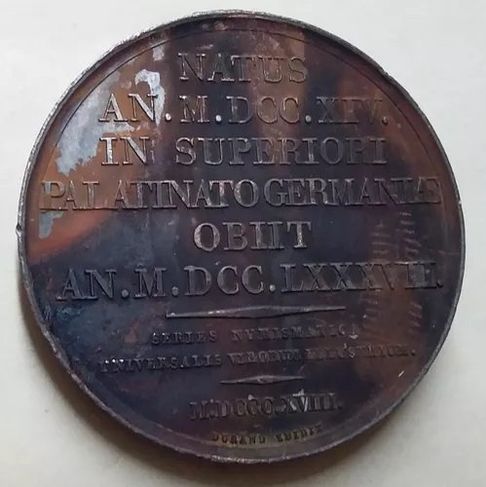 Medalha 1818 Compositor Maestro ópera Christophorus Cluck