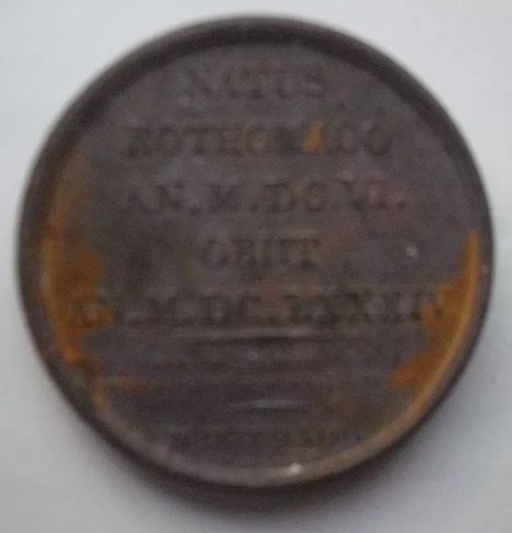 Medalha de 1823 Pierre / Petrus Corneille Dramaturgo Bronze