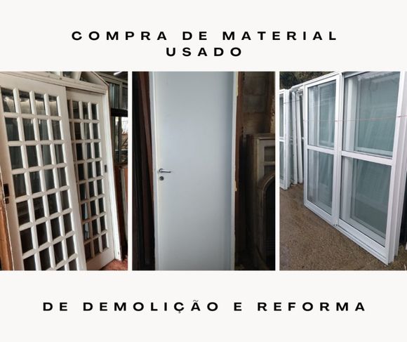 Compro Material Usado de Reforma e Demolição