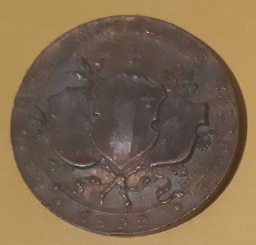 Suíça 1898 Guilherme Tell Medalha Tiro Federal de Neuchâtel