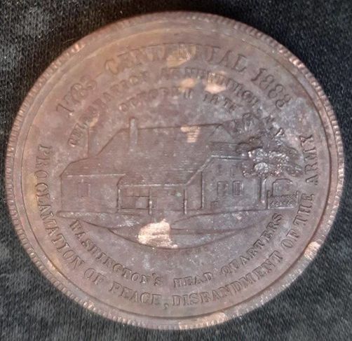 1783 1883 Revolutionary War Centennial Medalha da Paz So-called Dollar