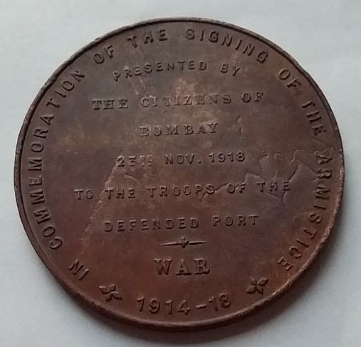 Inglaterra índia Medalha da Paz 1ª Guerra War 1914-1918