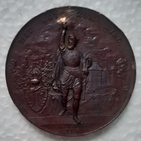 1891 Guerra Borgonha Medalha Suíça Tiro Festival Vale $ 1890