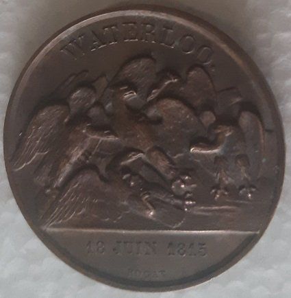 1815 Medalha Napoleon Batalha Waterloo Napoleão Bonaparte