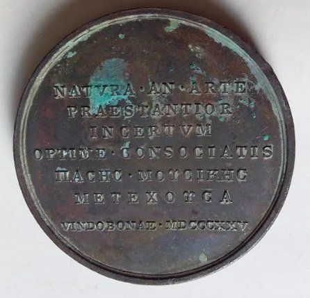 1825 Historical Medal Joséphine Fodor Artista Lírica Medalha Josefina