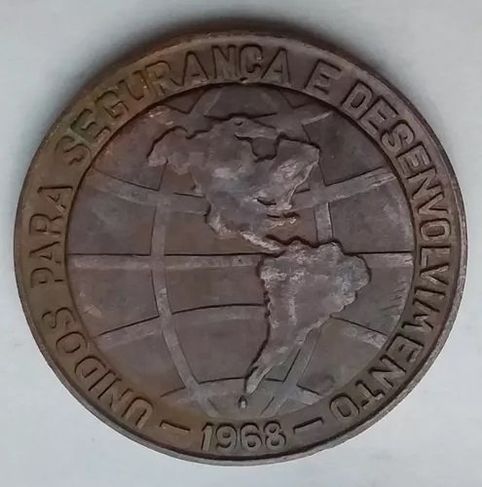 1968 Medalha Militar Brasil VIII Conferência dos Exércitos Americanos