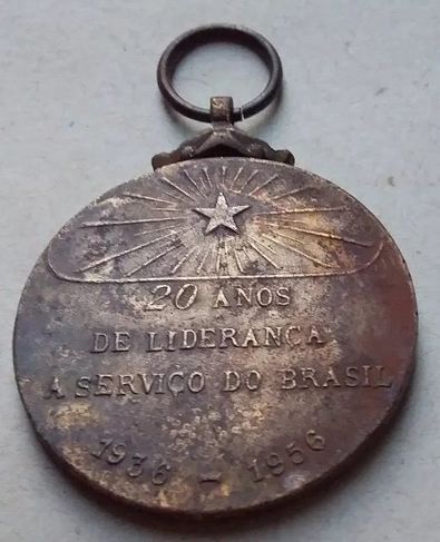 Rádio Nacional 20 Anos Medalha 1936-1956 Rio de Janeiro
