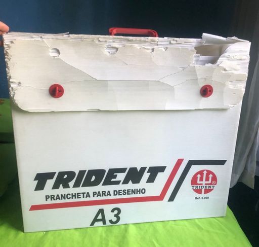 Prancheta Portátil Mesa de Desenho A3 Trident com Régua Paralela