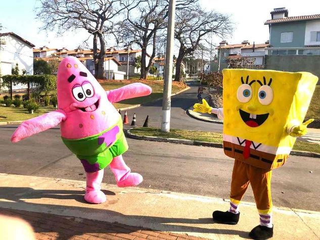 Bob Esponja e Patrick Cover Personagens Vivos