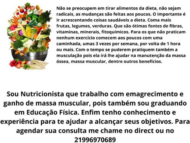 Consultas de Nutrição