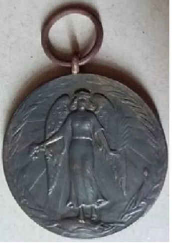 1914 1918 Brasil Medalha da Vitória 1ª Grande Guerra Mundial