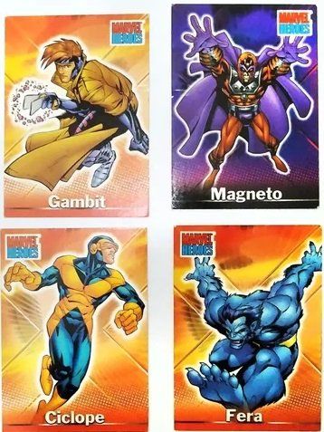 Troco Cards Marvel Dc Panini X Men Batman Outros Colecionáveis