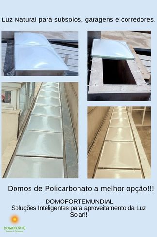 Domos de Policarbonato para a Melhor Iluminação Natural